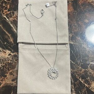 Swarovski Silver Necklace with Clear Crystals